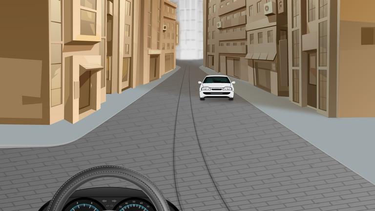 When driving on a cobblestone road why should you take extra care?