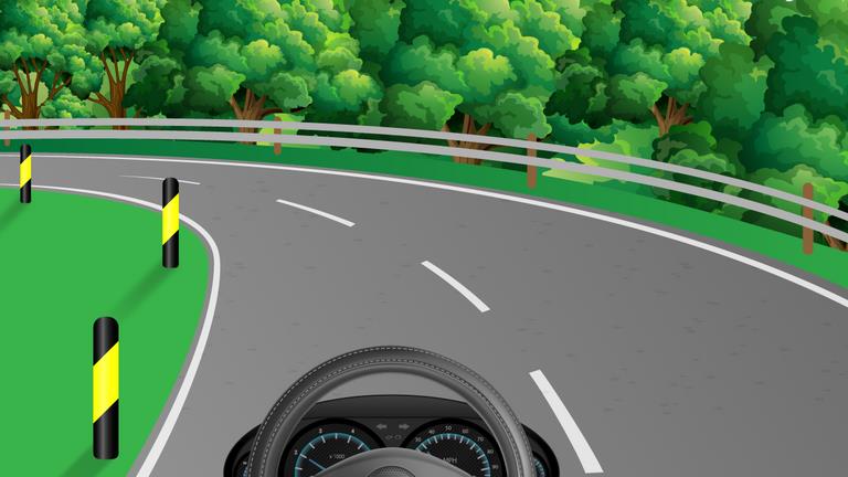 What should the car driver be aware of in this situation?