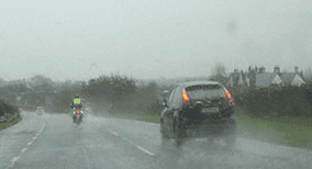 In this situation, what should the driver in the right-hand lane of the dual carriageway be aware of?